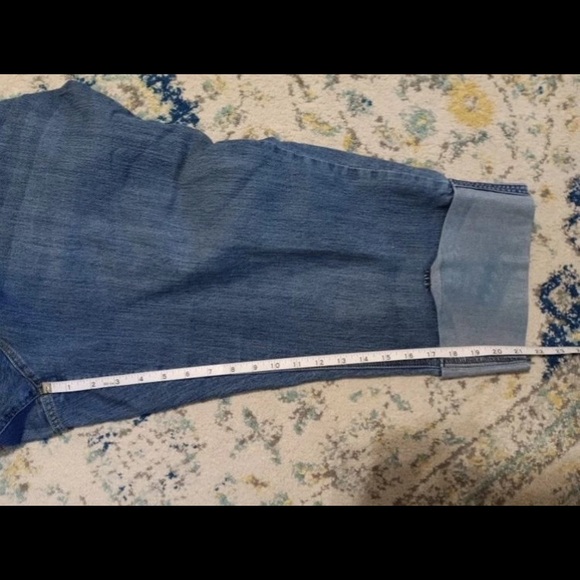 Catherines Womens‎ Capri Jeans High Rise Stretch Denim Dark Wash Plus Size 26W - Picture 4 of 7